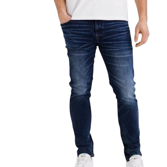 American Eagle Extreme Flex Skinny Jeans Men’s Medium Wash Denim Size 28x30 NWT - Picture 1 of 12